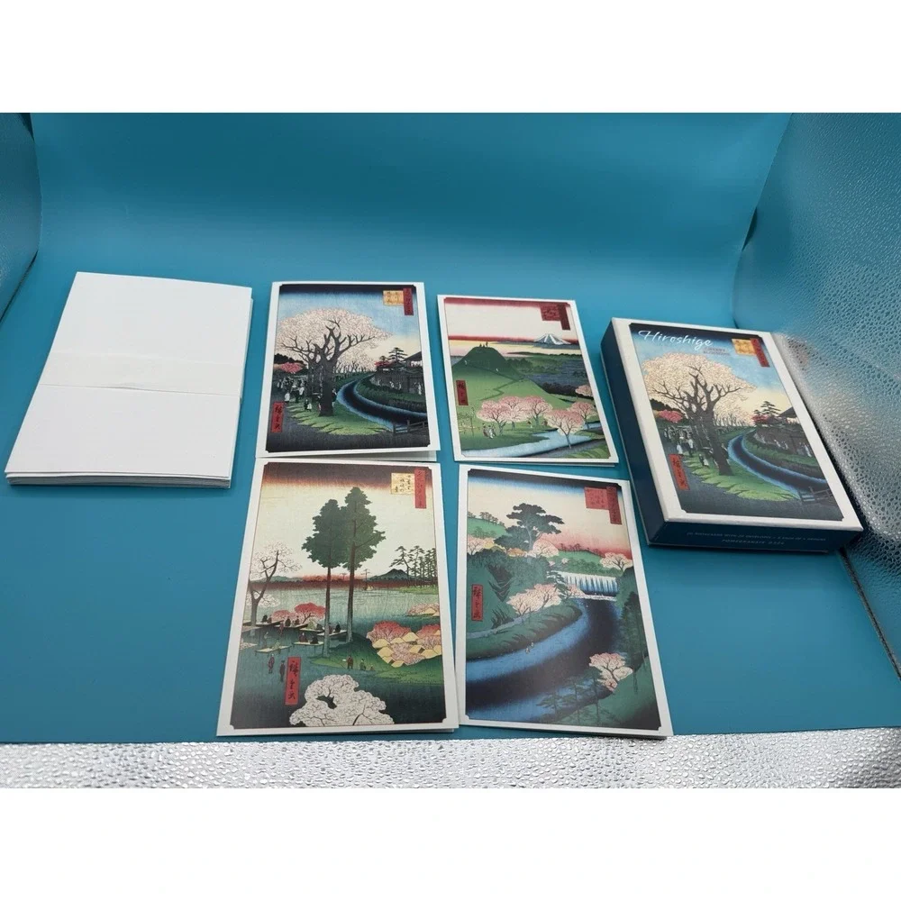 Hiroshige: Cherry Blossoms - Boxed Notecards - 17cards and envelopes 0324‎